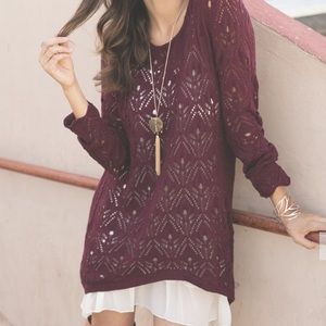 Grace and Lace tunic sweater